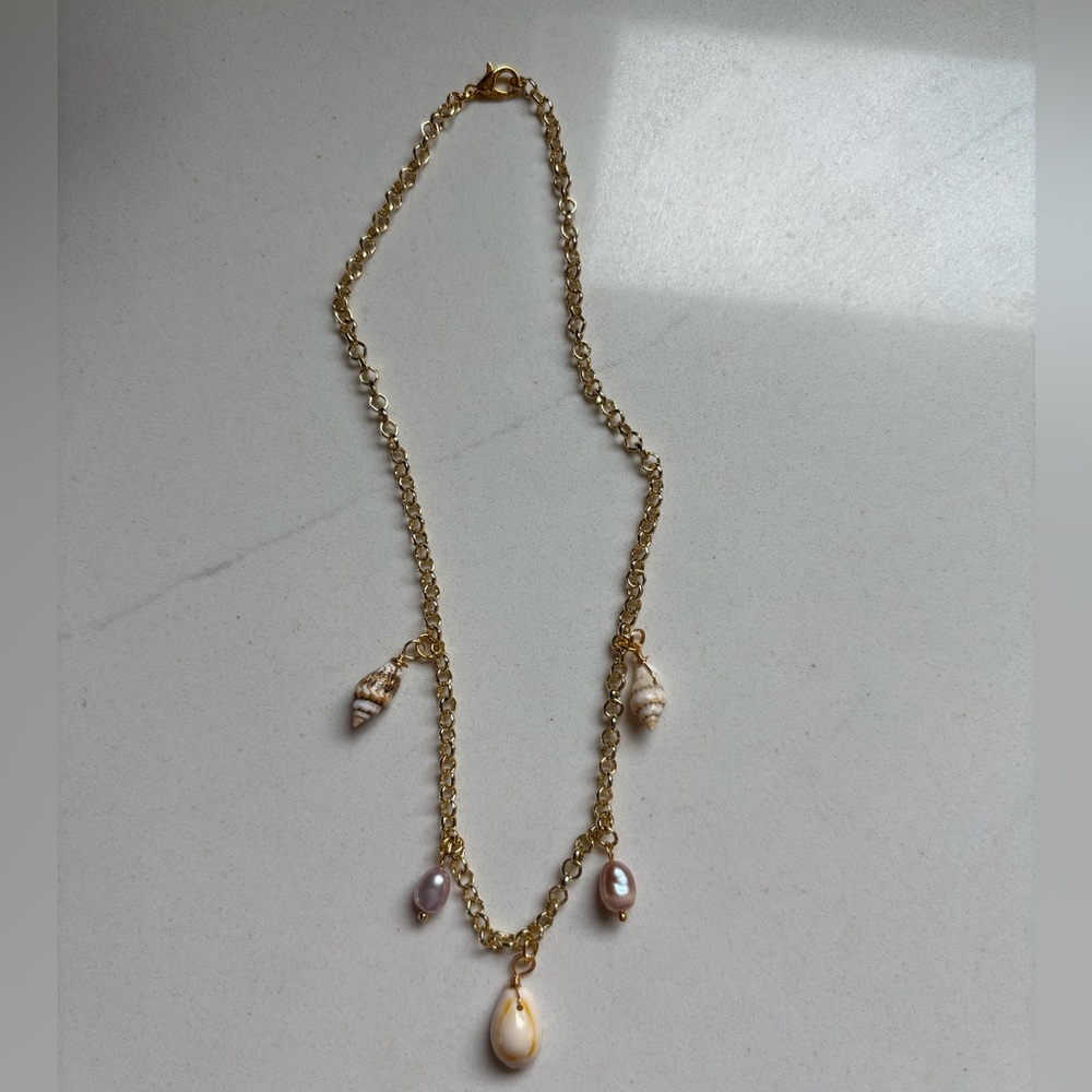 Handmade Dainty Shell Charm Necklace